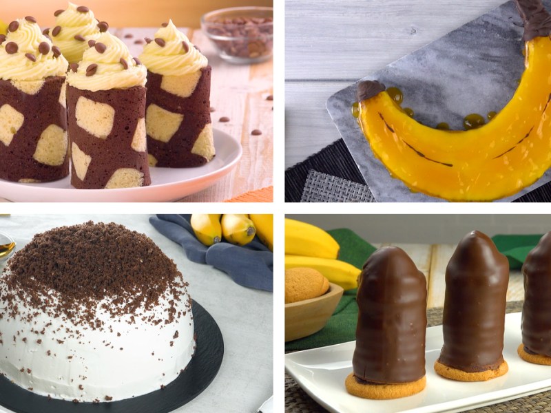 7 recettes sucrées avec des bananes | Desserts à la banane