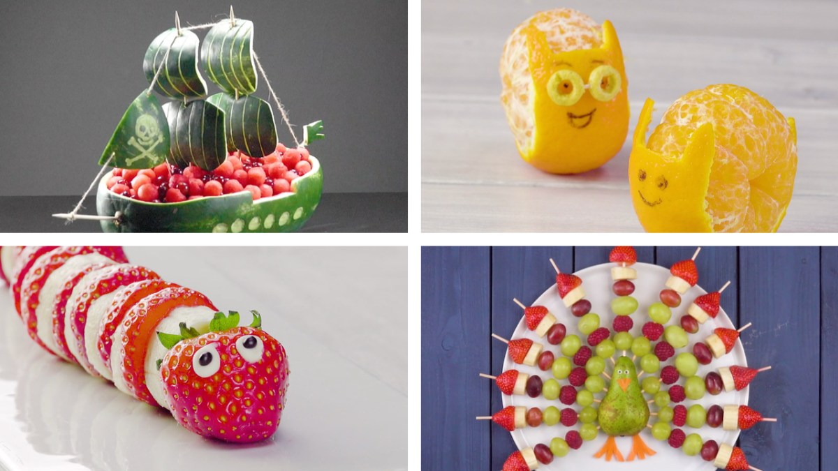 24 idées pour une belle assiette de fruits | Repas pour les enfants | Fruits