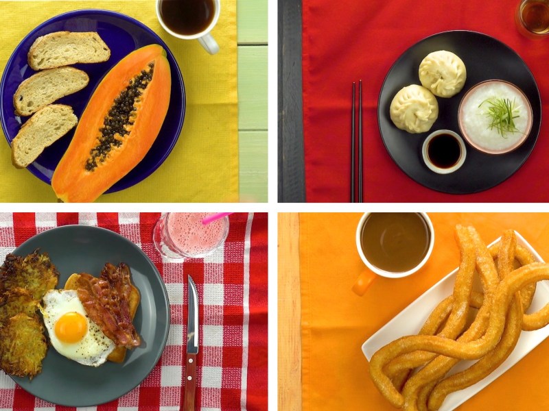 Idées de petits-déjeuners du monde entier : des churros au petit-déjeuner fermier