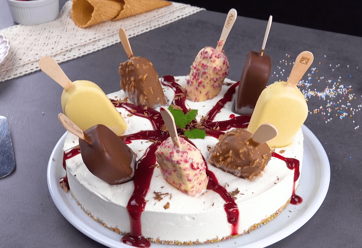 Gâteau glacé aux Magnum