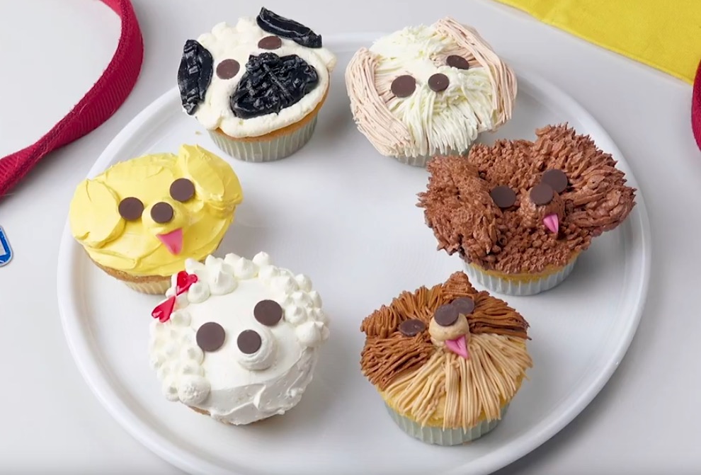 6 cupcakes en formes de chiens