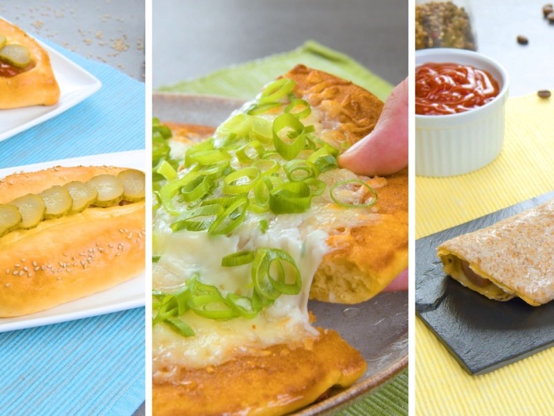 3 idées intelligentes pour les hot-dogs comme la pizza hot-dog