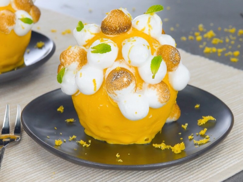 Bombe au citron avec meringue