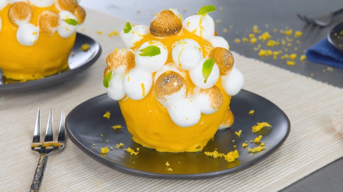 Bombe au citron avec meringue