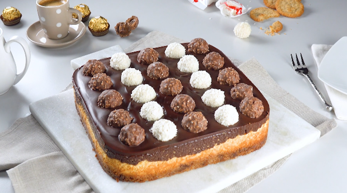 cheesecake raffaello et ferrero rocher