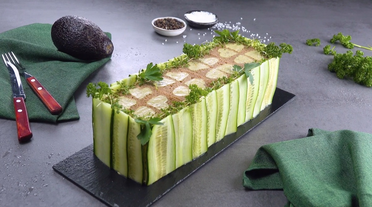 Gâteau d'été au guacamole