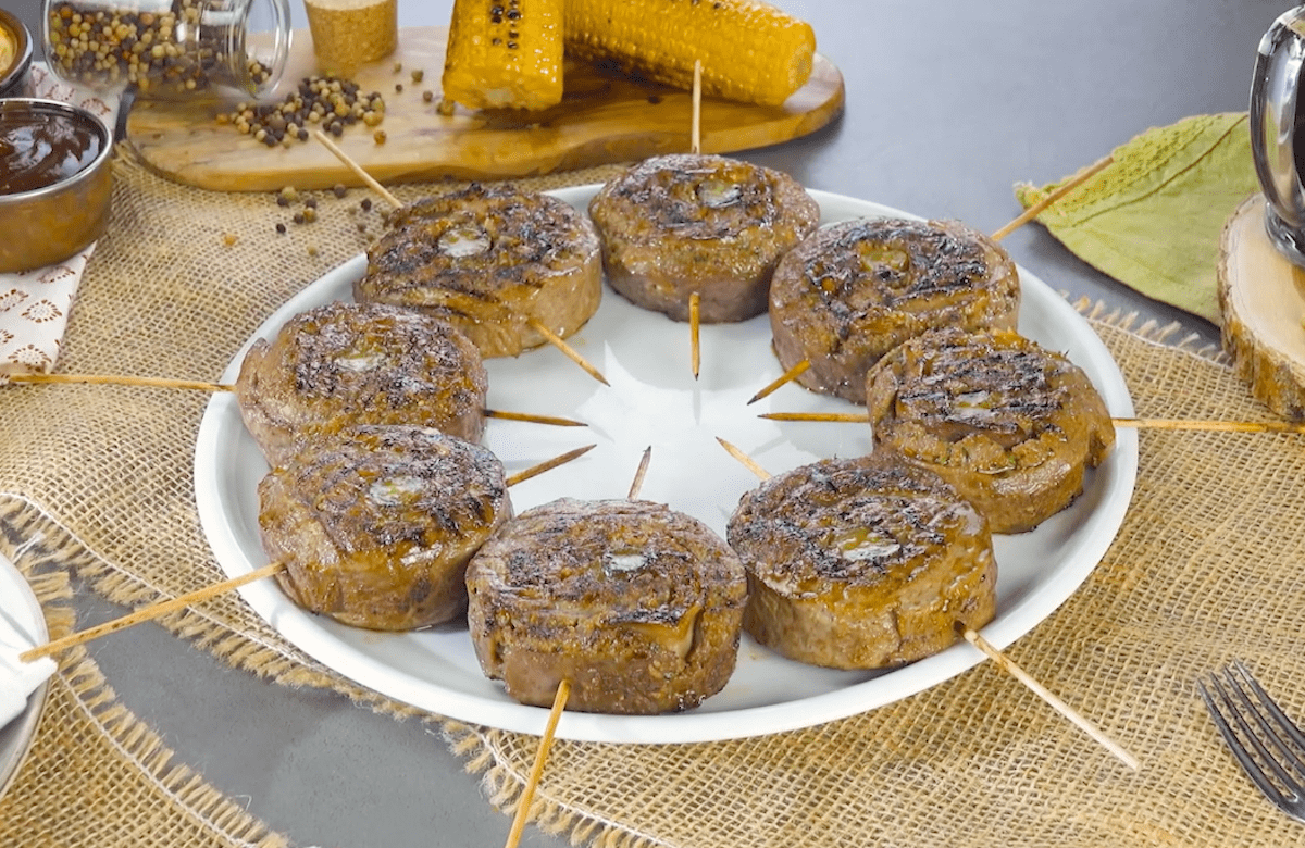 Délicieuses brochettes de paupiettes de bœuf grillées