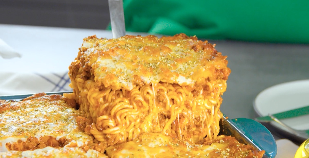 Lasagnes aux ramen