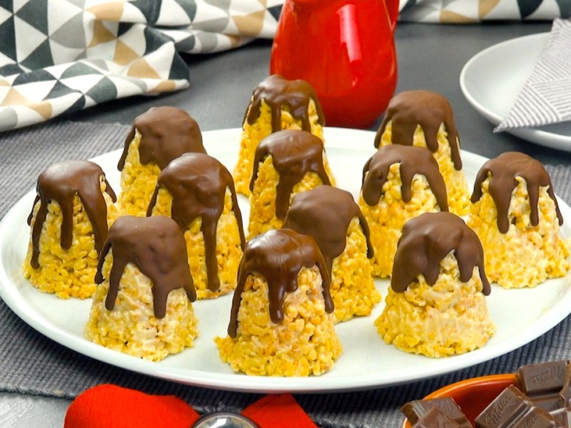 Bouchées de biscuits enrobés de chocolat