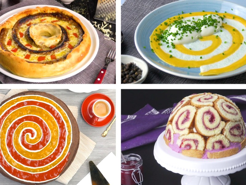 8 recettes délicieuses en forme de spirale