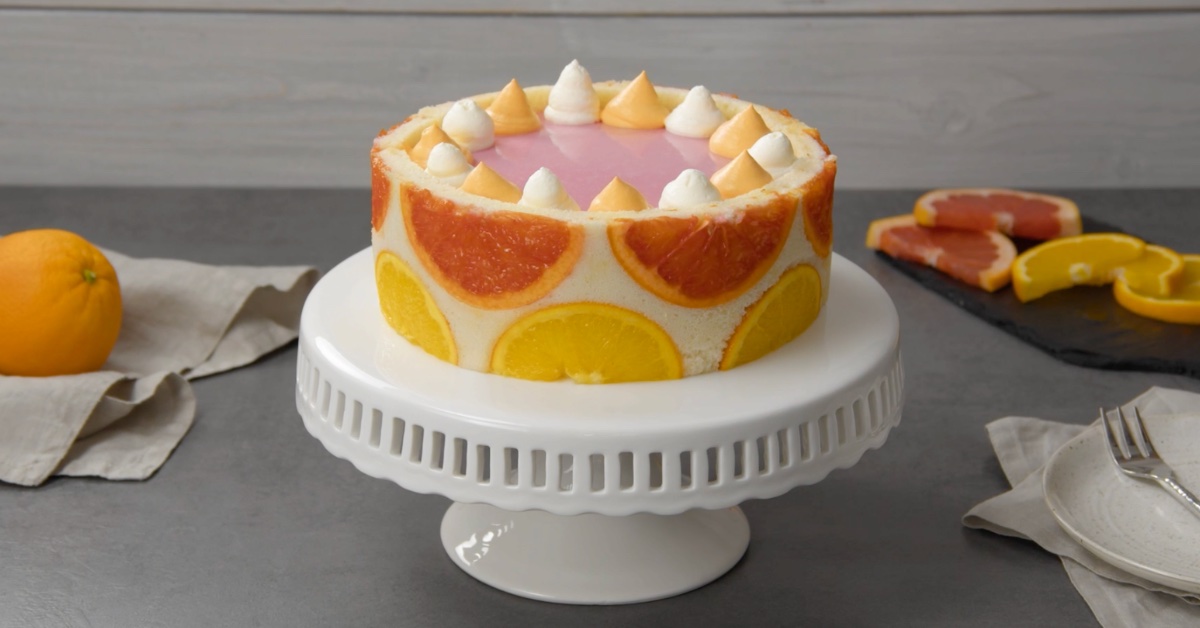 Gâteau à l'orange et au pamplemousse : un rêve