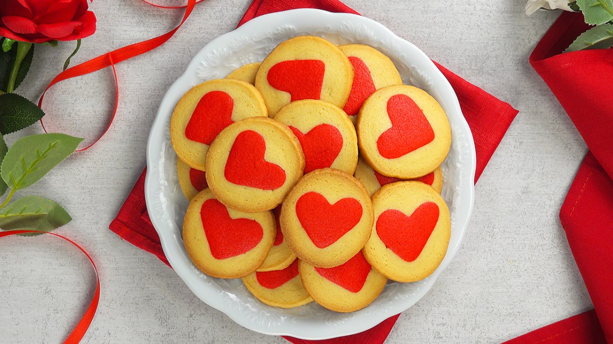 Biscuits en forme de cœur pour la fête des mères | Biscuits sablés