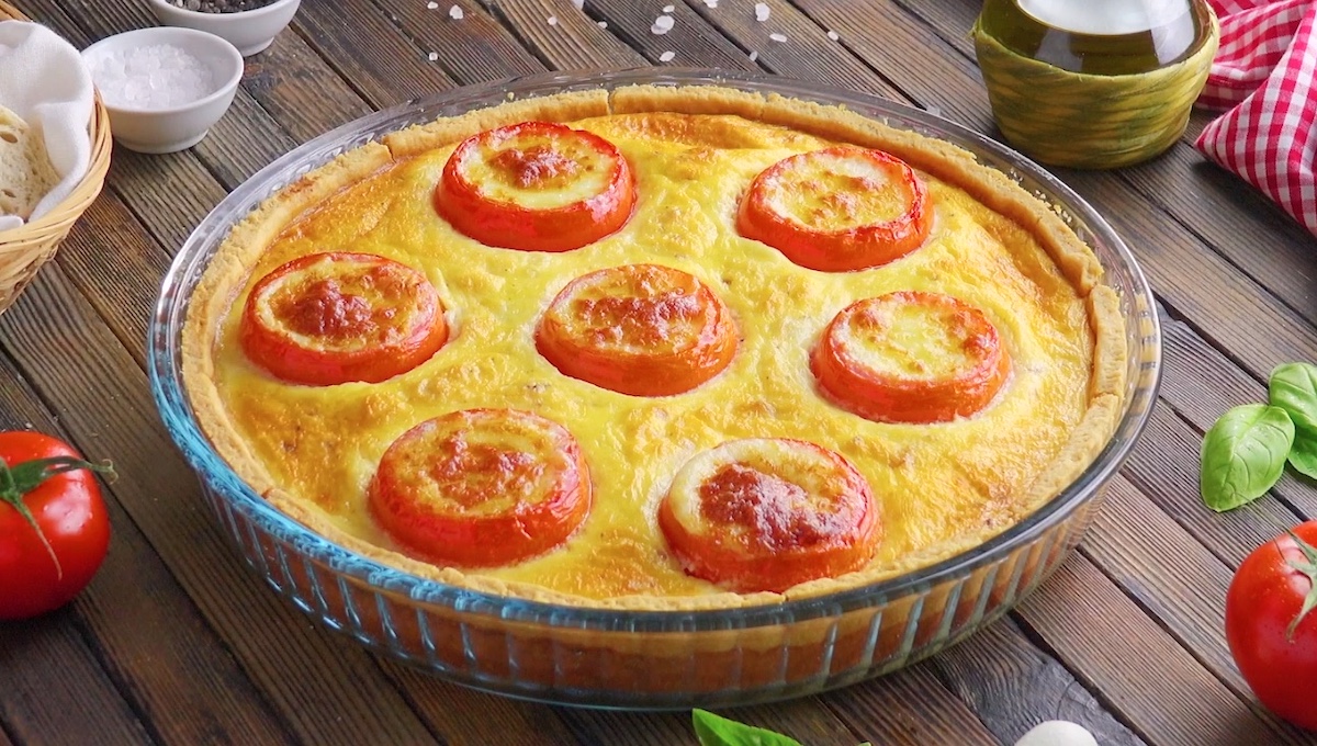 Quiche tomate mozza