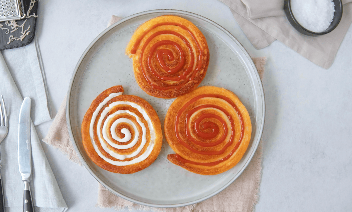 Frites de purée en spirale