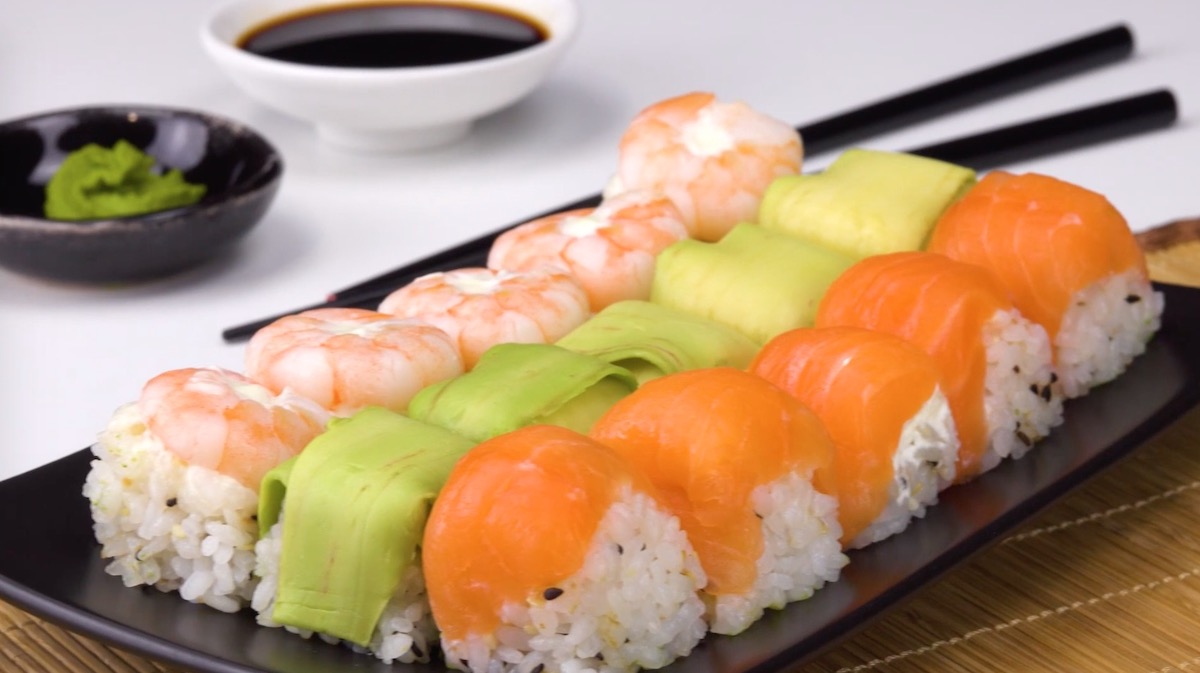 3 types de sushis