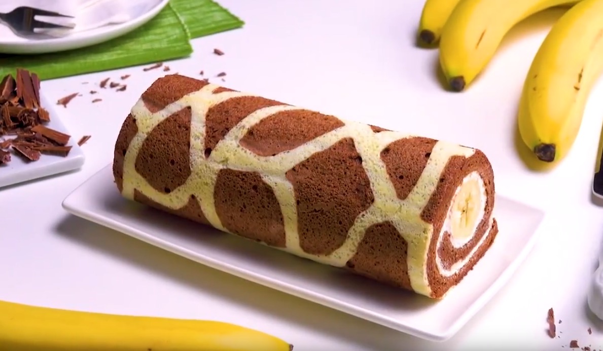 gâteau aux motifs de girafe