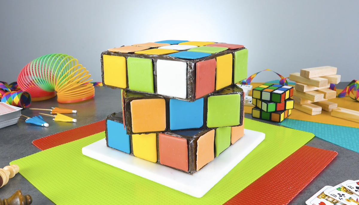 gâteau Rubik's Cube